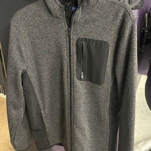 Grey & black sweater for man